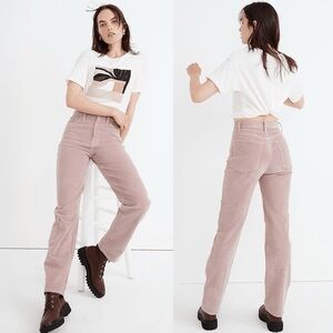 Madewell Rose straight leg corduroy jeans 28